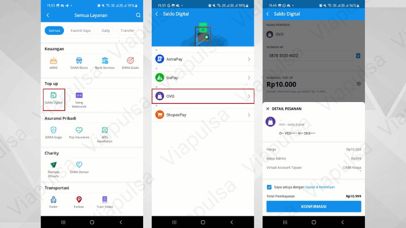 Cara Transfer DANA ke OVO Di Mana Saja dan Kapan Saja! 2 Langkah-langkah Transfer Dana ke Ovo dengan Menu Saldo Digital