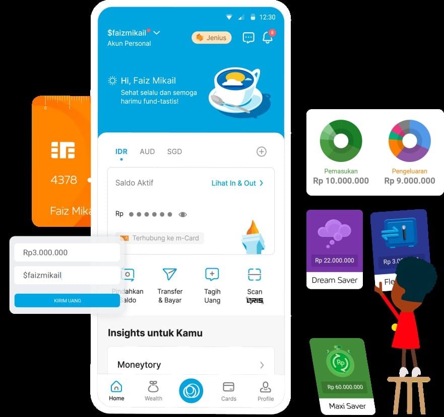 Cara Topup Jenius dengan Mengunjungi Jenius Live